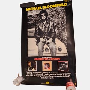Michael Bloomfield Cruisin' For A Bruisin' 23x35 Promo Album Poster 1981 Vintage